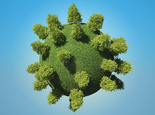 istock XXXL Abstract green Earth planet with trees 176894507