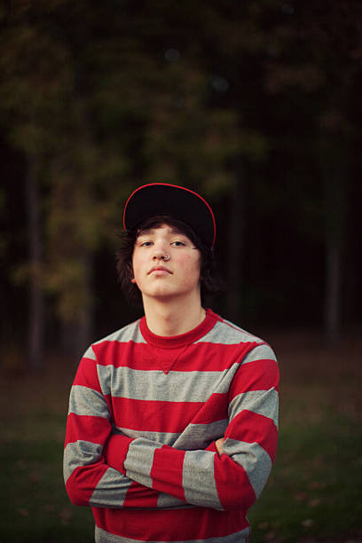 istock Stripe Shirt Teen 176894953