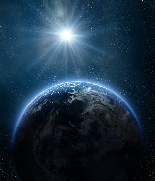 istock Planet earth in outer space with the sun gleaming 176895420