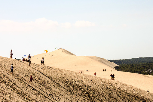 Photo picture Famous dune of Pyla the highest desert dune in Europe France.