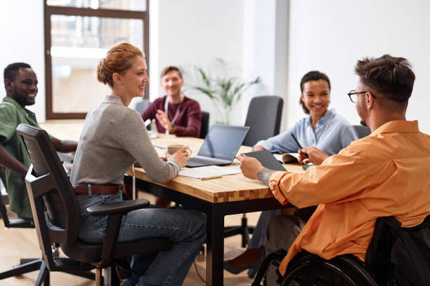 istock Business people working in team at meeting 1768960316