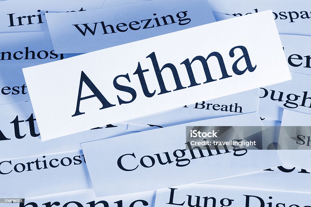 Asthma Concept A conceptual look at asthma and the problems it brings. Asthmatic Stock Photo