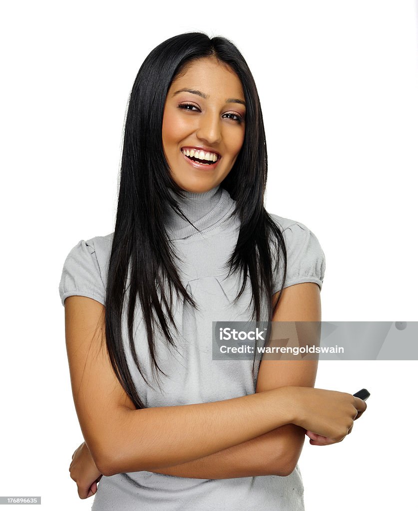 Cute Indian woman Beautiful young Indian girl poses for a portrait 20-29 Years Stock Photo