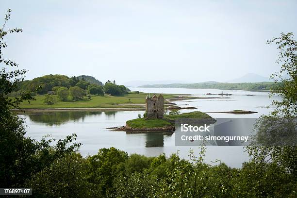 Castelo Stalker Lago Linnhe Escócia - Fotografias de stock e mais imagens de Antigo - Antigo, Ao Ar Livre, Arcaico