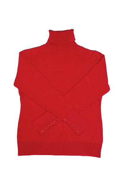 istock Fashionable red sweater on a white. 176897504