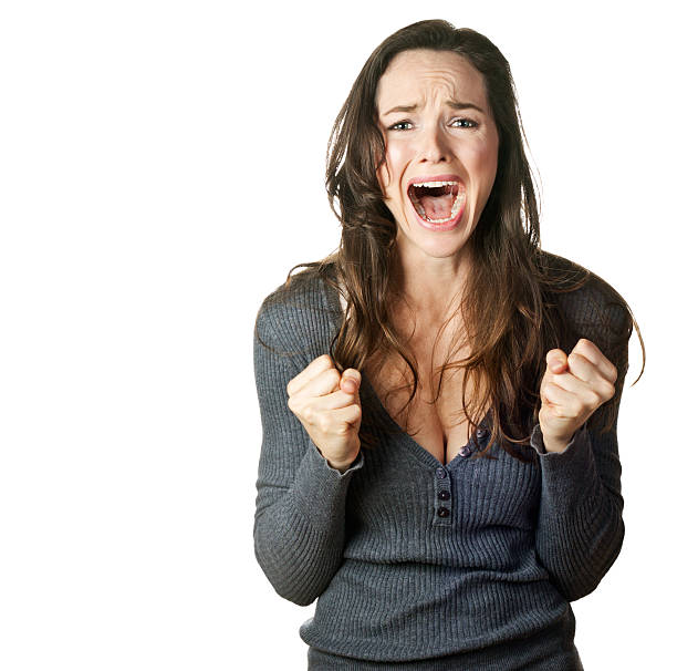 istock Very upset and emotional woman crying. 176897665