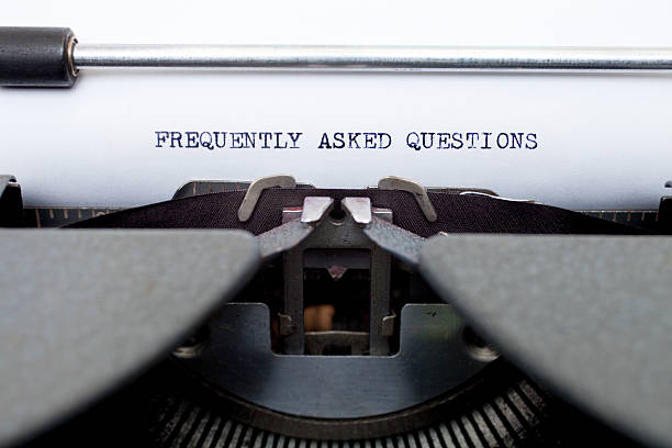 istock Frequently Asked Questions Typed on an Old Typewriter 176898124