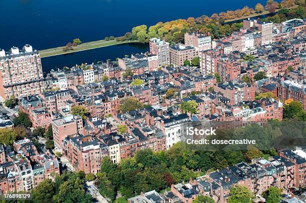 Foto de Vista Para A Back Bay Em Boston e mais fotos de stock de Amarelo - Amarelo, Arquitetura, Baía de Back