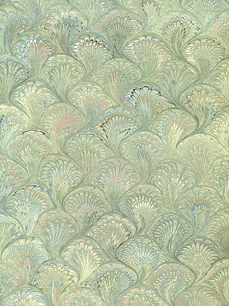A high-resolution image of handmade antique marbled paper.