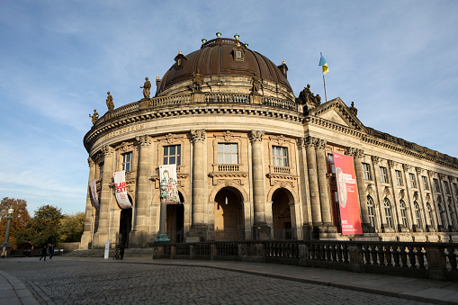 The Bode Museum (formerly called the Emperor Frederick Museum), is a building on the Museum Island in the historic centre of Berlin. It was built from 1898 to 1904 by order of German Emperor William II according to plans by Ernst von Ihne. Currently, the Bode-Museum is home to the Skulpturensammlung, the Museum für Byzantinische Kunst and the Munzkabinett (sculpture, coins and medals, and Byzantine art). As part of the Museum Island complex, the Bode-Museum was inscribed on the UNESCO World Heritage List in 1999.