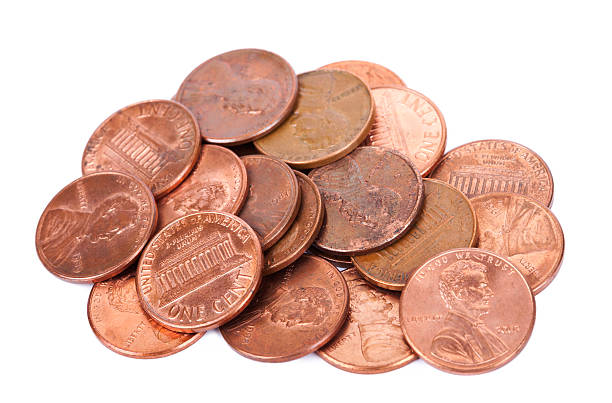 istock Isolated Pile of Pennies 176899780