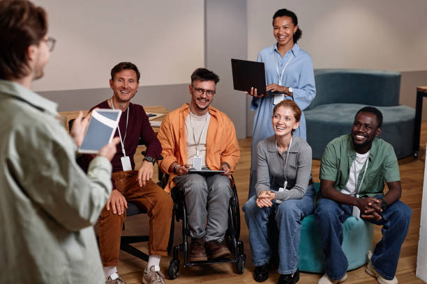 istock Business people having presentation in office 1769000246