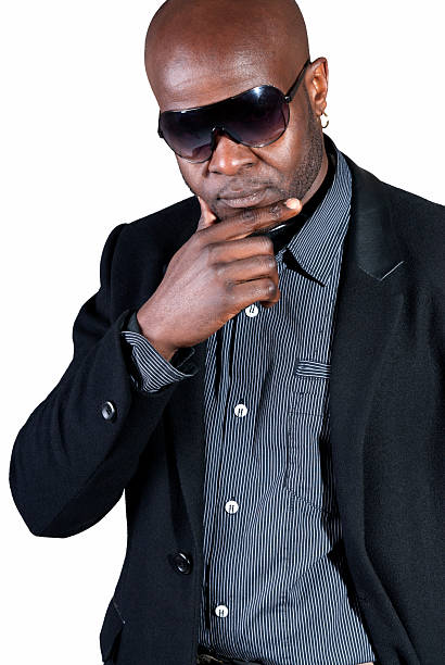 istock Happy black man well dressed smiling isolated on white background 176900475