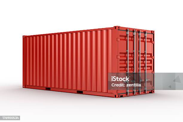 Shipping Container Stock Photo - Download Image Now - Container, Cargo Container, Cut Out