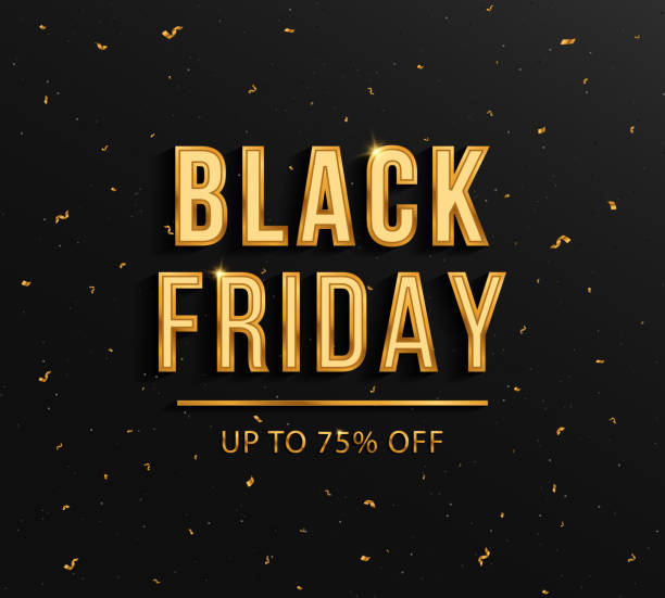 istock Background for big sale with gold confetti. Big discounts, sale. 1769005390