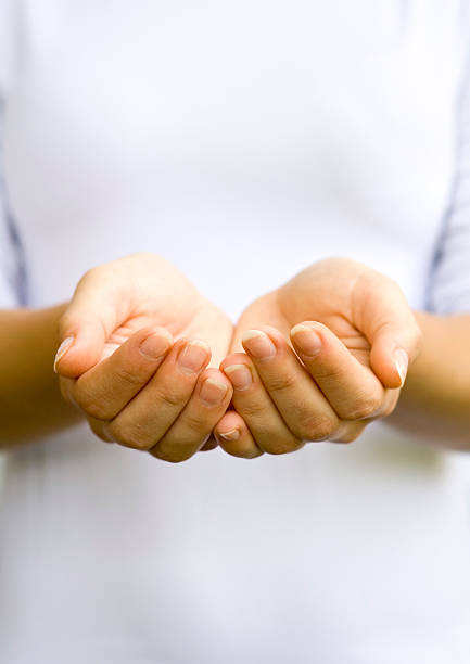 istock A person with their hands out open 176900743