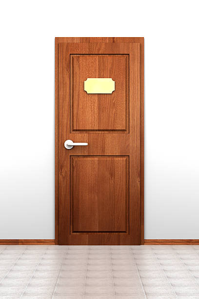 istock Door With Golden Plate 176901643