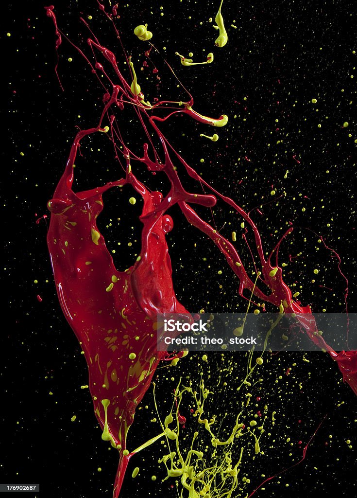 red & gelbe colourfusion - Lizenzfrei Abstrakt Stock-Foto