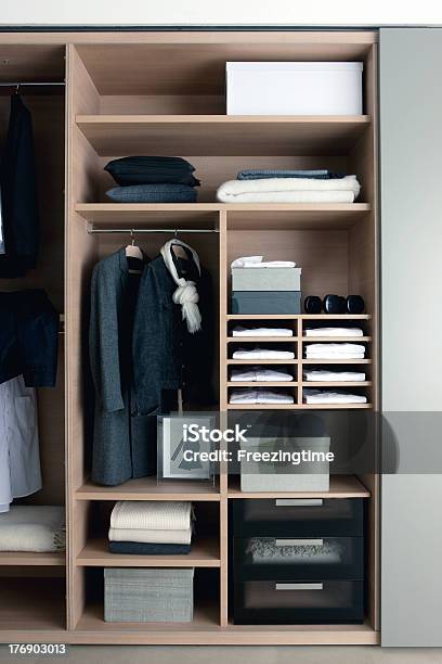 Wardrobe View Stock Photo - Download Image Now - Closet, Clothing, Coathanger