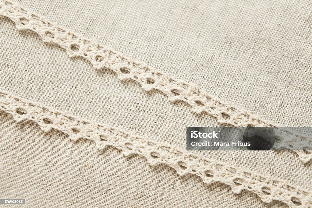 Beige lacets en lin - Photo de Lin libre de droits