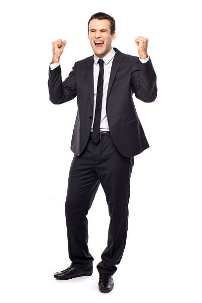 istock Businessman clenching fists 176903253