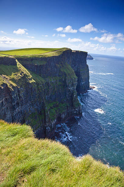 Cliffs Of Moher in a Sunny Day stock photo