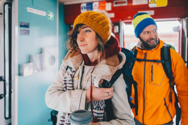 istock Couple traveling in train 1769037338