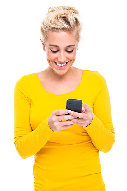 istock Attractive young woman using cellphone 176903912