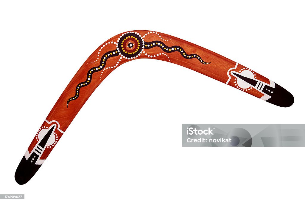 Australian Bumerang z słońce puste - Zbiór zdjęć royalty-free (Bumerang)