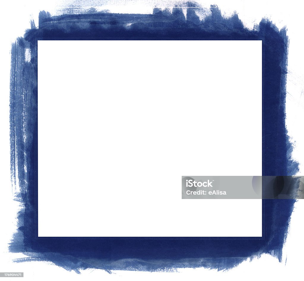 Grunge abstract frame Blue grunge abstract watercolour frame with space for your text or image. All elements painted by me. Abstract Stock Photo