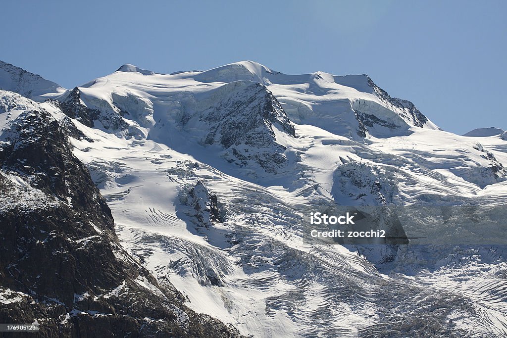 Monte Bellavista-Val di Morteratsch - Foto stock royalty-free di Alpi