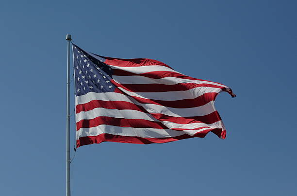 Bandera estadounidense - foto de stock