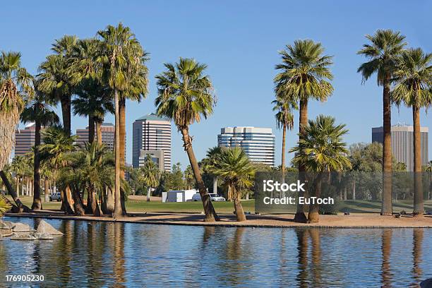 Città Di Phoenix Downtown Arizona - Fotografie stock e altre immagini di Acqua - Acqua, Albero, Ambientazione esterna