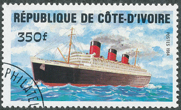 istock Stamp  shows image of a Passenger ship 176905390