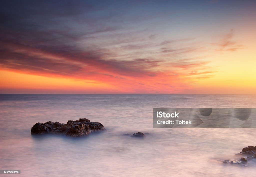 Beautiful seascape Beautiful seascape. Nature composition of sunset. Bay of Water Stock Photo