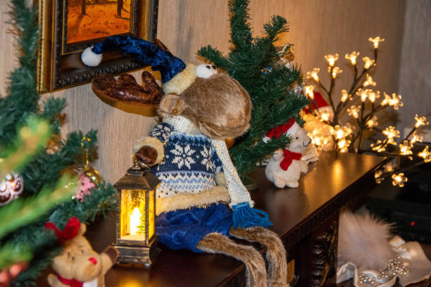 istock A reindeer with flashlight in the interior of the house 1769059403