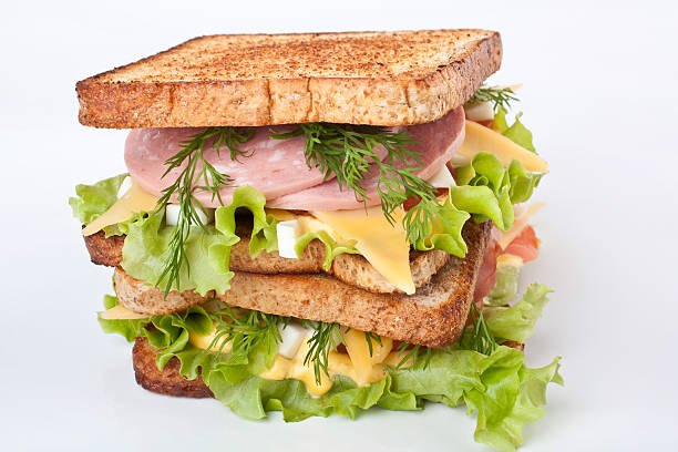 istock two stacked sandwiches on toasted bread 176906053