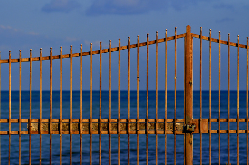 sea through a gate