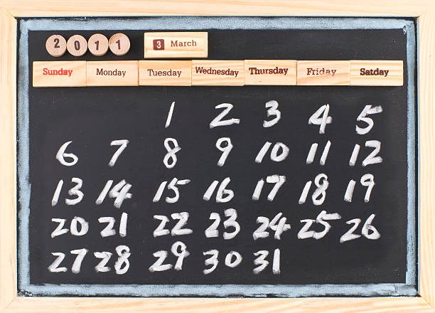istock hand drawing 2011 March calendar 176907339