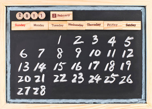 istock hand drawing 2011 Febuary calendar 176907341