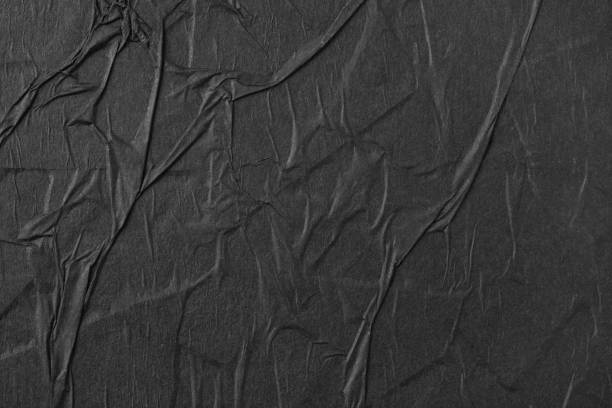 istock Black poster with folds close-up. 1769078645
