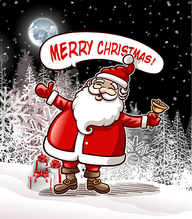 Drawn of vector Christmas night surprise. This file of transparent and created by illustrator CS6