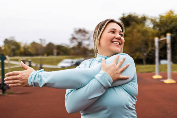 istock Chubby Woman Focusing on Wellness 1769154248