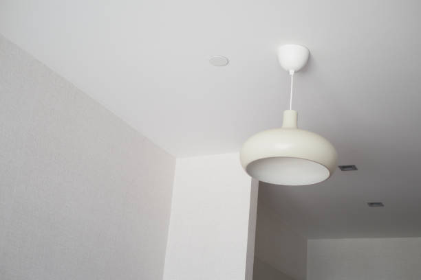 istock gray ceiling lamp hanging in a room , 1769156489