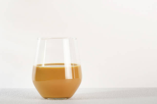 istock Fruit juice in a drinking glass on the table 1769267592