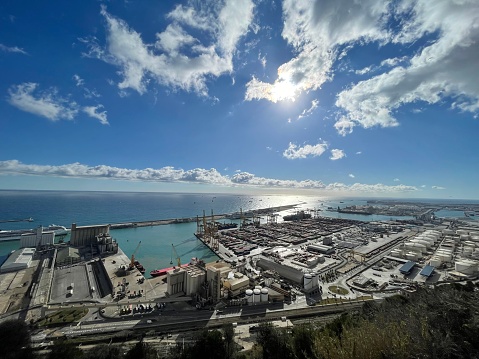 View of the port of Barcelona from Montjuïc Castle. Mesmerisingly!