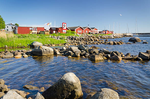 istock Rocky coast on Hano island 176932738