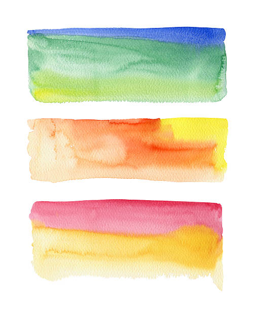 ilustraciones, imágenes clip art, dibujos animados e iconos de stock de golpes de agua de color - watercolor painting backgrounds inks on paper messy