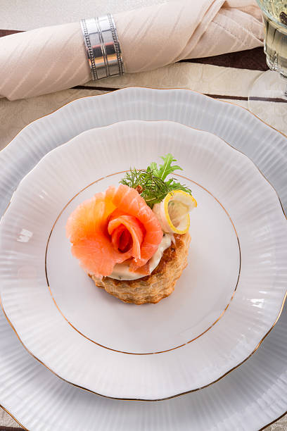 istock Vol-au-vent with salmon 176934119