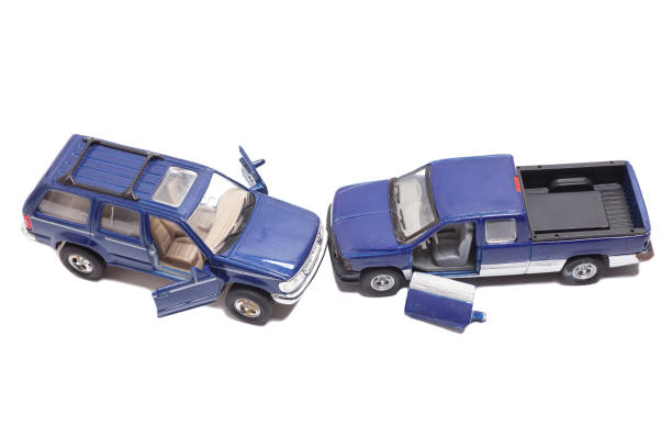 istock Car crash accident isolated on white background, top view. Insurance concept. 1769353587
